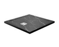 Душевой поддон Wasserkraft Neime 19T 19T03, 90 х 90 см, черный, текстура - мрамор