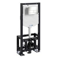 Инсталляция для унитаза Wasserkraft Dill 61TLT.010.ME.BN04, механическая клавиша никель