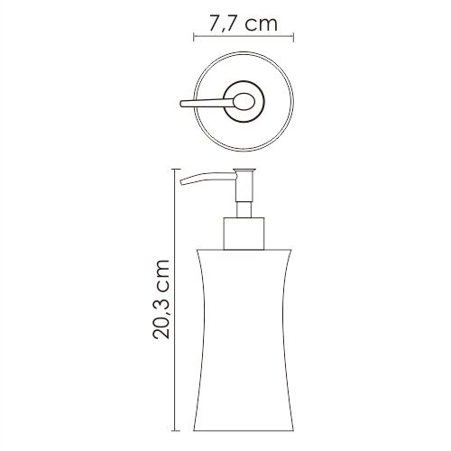 Дозатор для жидкого мыла Wasserkraft Salm, K-7699