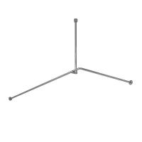 Карниз для ванны Wasserkraft Dinkel SC-469018, 90 х 180 см, хром