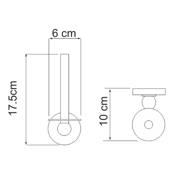 Держатель туалетной бумаги Wasserkraft Diemel, Diemel K-2297