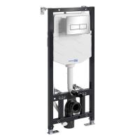 Инсталляция для унитаза Wasserkraft Aller 10TLT.010.ME.CH03, механическая клавиша цвет хром