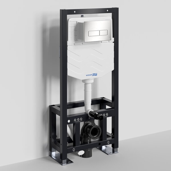 Инсталляция для унитаза Wasserkraft Dill 61TLT.010.ME.BN03, механическая клавиша никель