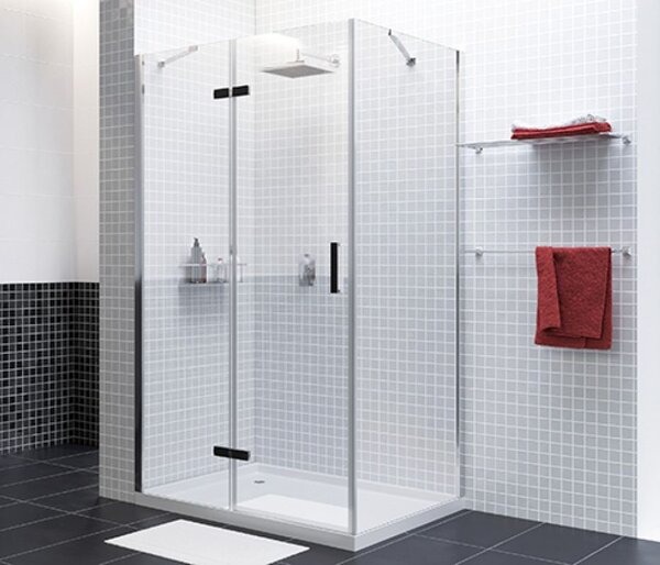 Душевой уголок Wasserkraft Aller Black L/R, 120 х 90 см, стекло прозрачное, 10H07LBLACK