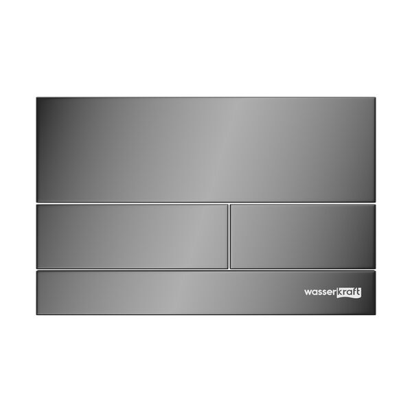Инсталляция для унитаза Wasserkraft Abens 20TLT.010.ME.BL.PB04, декоративная стеклянная панель черная, механическая кнопка смыва черная