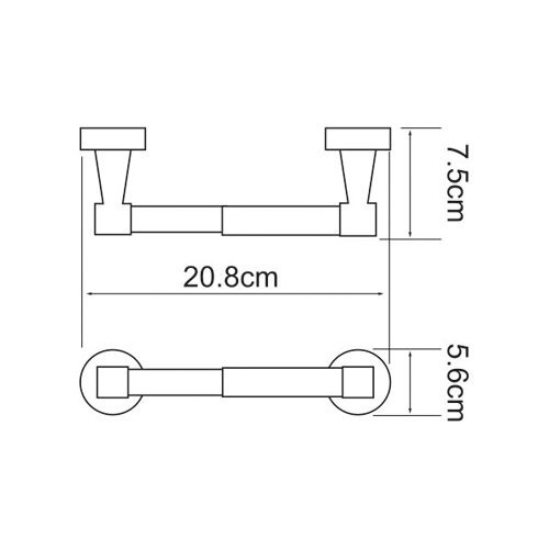 Держатель для туалетной бумаги Wasserkraft Isen, K-4022