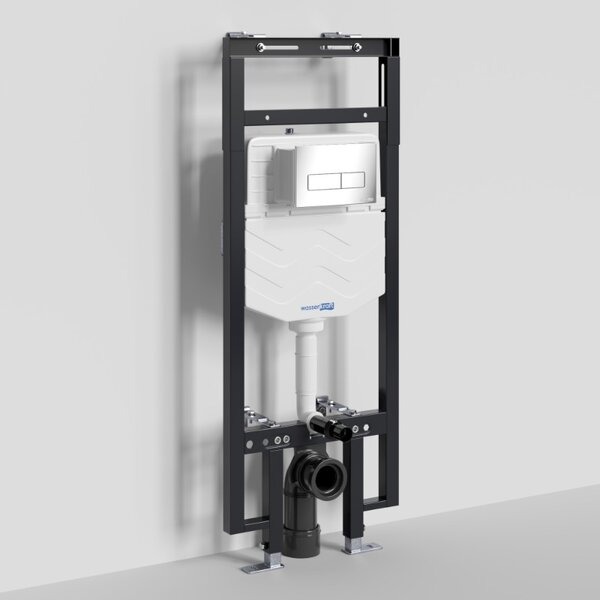 Инсталляция для унитаза Wasserkraft Dinkel 58TLT.010.ME.CH03, механическая клавиша хром