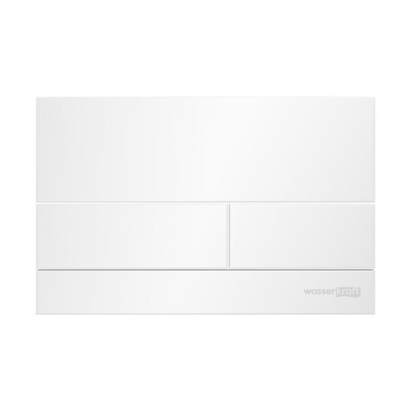 Инсталляция для унитаза Wasserkraft Glan 66TLT.010.ME.BL.WH04, декоративная стеклянная панель черная, механическая кнопка смыва белая