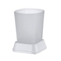 Стакан Wasserkraft Amper K-5400 5428W, для зубных щеток, белый матовый