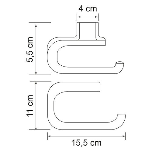 Держатель туалетной бумаги Wasserkraft Kammel K-8396W