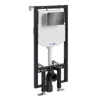 Инсталляция для унитаза Wasserkraft Vils 56TLT.010.ME.PB04, механическая клавиша черная