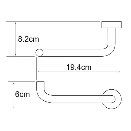 Держатель для туалетной бумаги Wasserkraft Donau, K-9496