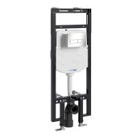 Инсталляция для унитаза Wasserkraft Dinkel 58TLT.010.ME.BN03, механическая клавиша никель