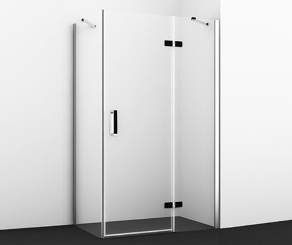 Душевой уголок Wasserkraft Aller Black L/R, 120 х 80 см, стекло прозрачное, 10H06LBLACK