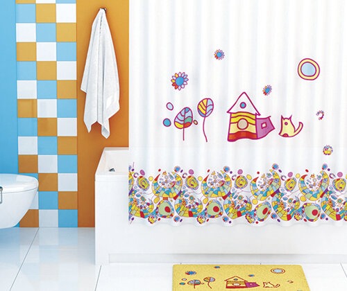 Штора для ванной Wasserkraft Kammel SC-12101, 180 x 200 см, навесная