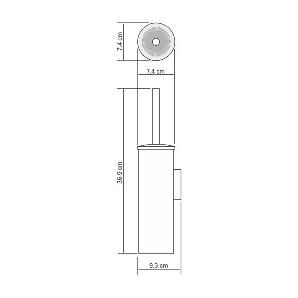 Ершик для унитаза Wasserkraft Серия К, подвесной, золото матовое, K-1087BRUSHED GOLD