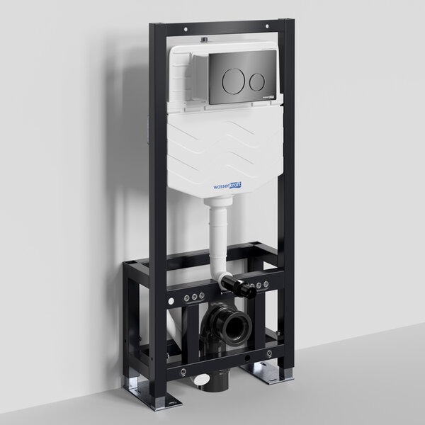Инсталляция для унитаза Wasserkraft Dill 61TLT.010.ME.PB02, механическая клавиша черная