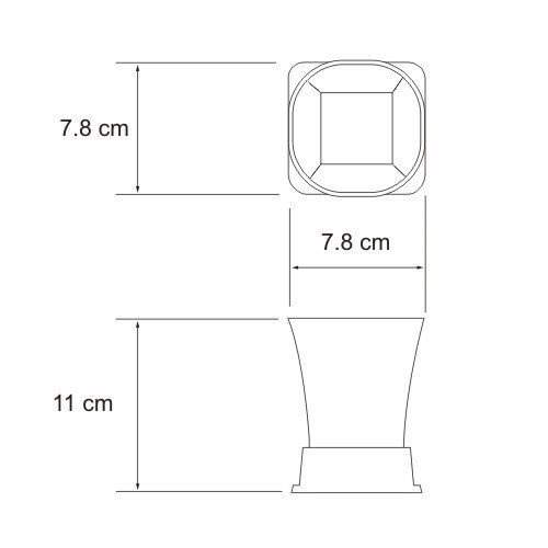 Стакан для зубных щеток Wasserkraft Amper, K-5428B