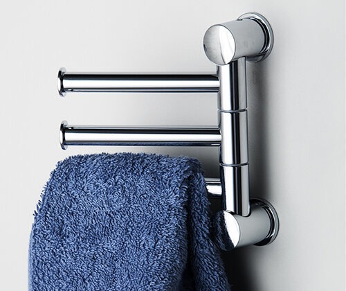 Полотенцедержатель Wasserkraft Серия К, 3 держателя, короткие, 15 см, хром, K-1053