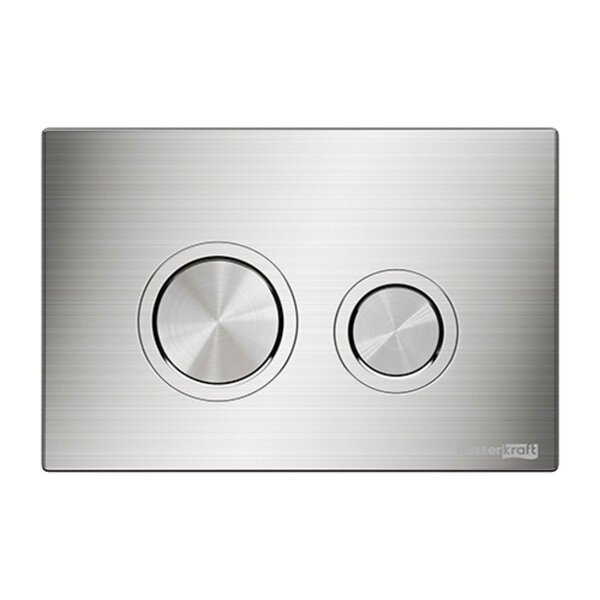 Инсталляция для унитаза Wasserkraft Glan 66TLT.010.ME.BL.BN01, декоративная стеклянная панель черная, механическая кнопка смыва никель
