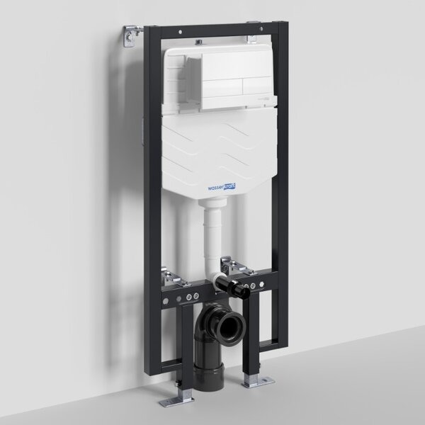 Инсталляция для унитаза Wasserkraft Vils 56TLT.010.ME.WM04, механическая клавиша белая матовая