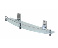 Полка стеклянная с бортиком Wasserkraft Lopau, K-6044