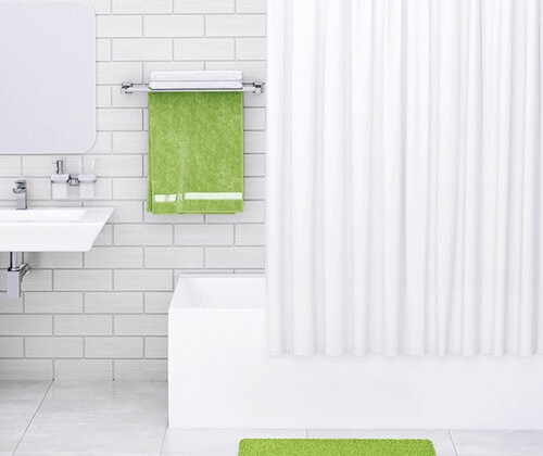 Штора для ванной Wasserkraft Vils SC-10201, 180 x 200 см, навесная, цвет белый