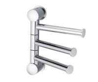 Полотенцедержатель Wasserkraft Серия К, 3 держателя, короткие, 15 см, хром, K-1053