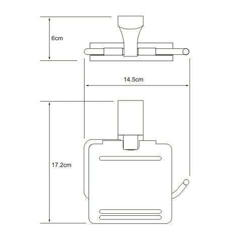 Держатель для туалетной бумаги Wasserkraft Leine, с крышкой, K-5025W