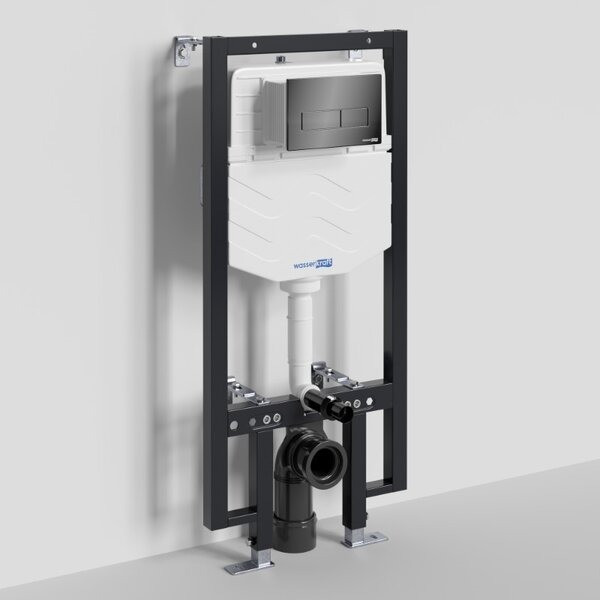 Инсталляция для унитаза Wasserkraft Vils 56TLT.010.ME.PB03, механическая клавиша черная