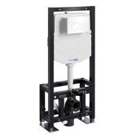 Инсталляция для унитаза Wasserkraft Dill 61TLT.010.ME.WH02, механическая клавиша белая