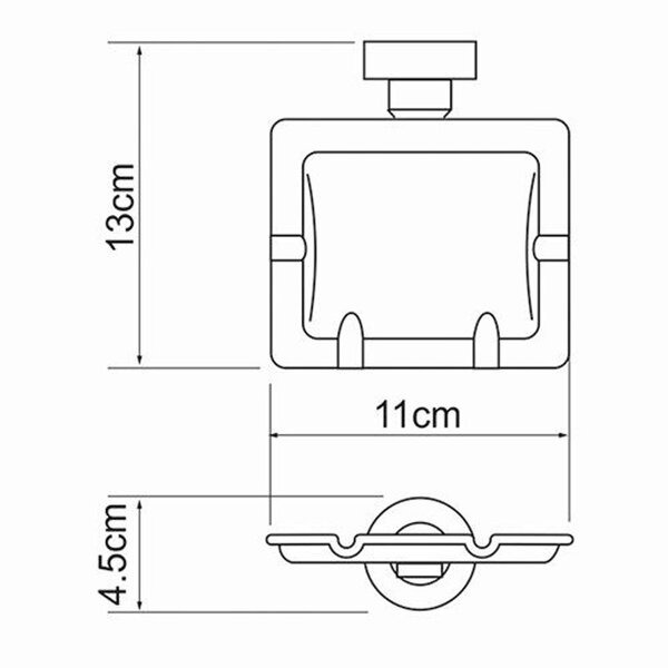 Емкость для мусора Wasserkraft Серия К, хром, K-1081