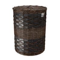 Корзина для белья Wasserkraft Bever WB-240-L, ширина 45 см, глубина 45 см, высота 56 см, коричневая