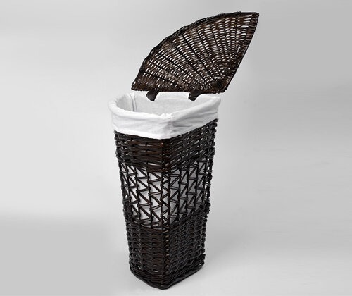 Корзина для белья Wasserkraft Salm WB-270-M, угловая, средняя, с крышкой