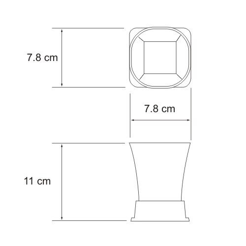 Стакан для зубных щеток Wasserkraft Exter, К-5528