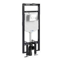 Инсталляция для унитаза Wasserkraft Dinkel 58TLT.010.ME.CH01, механическая клавиша хром