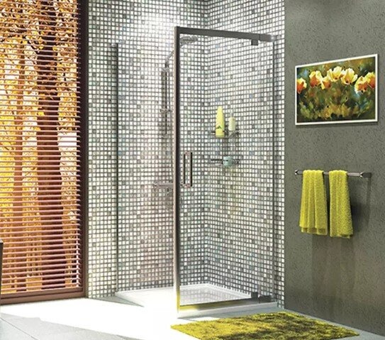 Душевой уголок Wasserkraft Berkel, 130 х 80 см, профиль хром, стекла прозрачные, 48P32