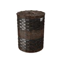 Корзина для белья Wasserkraft Bever WB-240-M, ширина 36 см, глубина 36 см, высота 48 см, коричневая