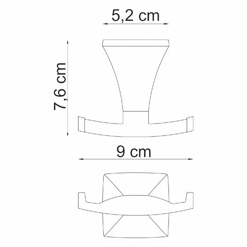 Крючок Wasserkraft Wern, двойной, K-2523D