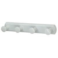 Планка 4 крючка Wasserkraft Серия К, белый матовый, K-1074W