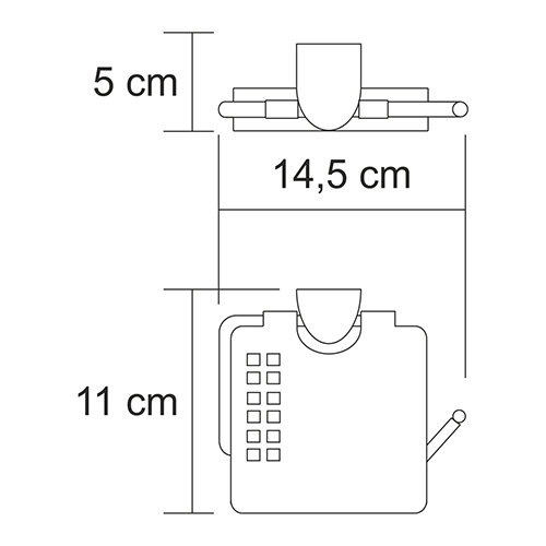 Держатель туалетной бумаги Wasserkraft Kammel, с крышкой, К-8325