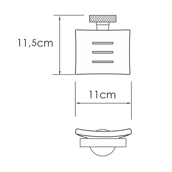 Мыльница Wasserkraft Mosel K-46629, держатель хром