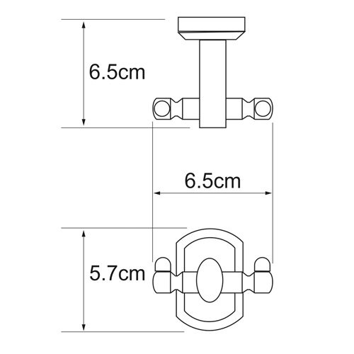 Крючок Wasserkraft Oder, двойной, K-3023D