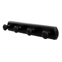 Планка 4 крючка Wasserkraft Серия К, черный матовый, K-1074B