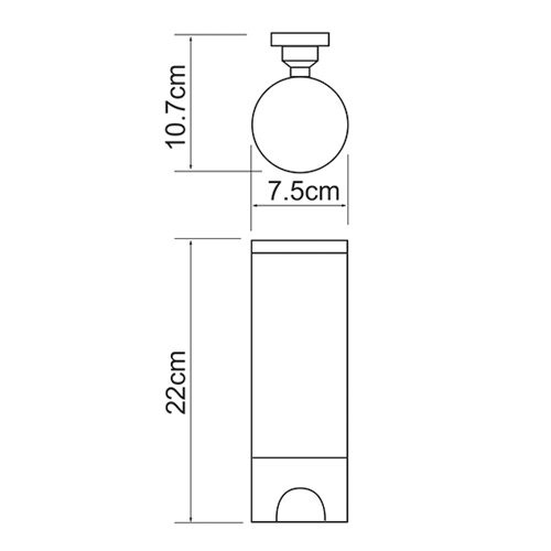 Диспенсер для ватных дисков Wasserkraft k-1079
