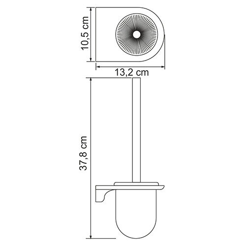 Ершик для унитаза Wasserkraft Kammel, подвесной, K-8327W