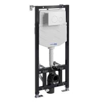 Инсталляция для унитаза Wasserkraft Aller 10TLT.010.ME.WM02, механическая клавиша цвет белый матовый