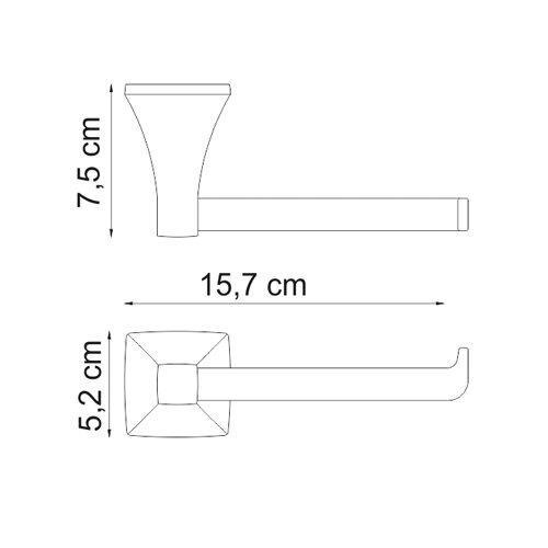 Держатель для туалетной бумаги Wasserkraft Wern, K-2596