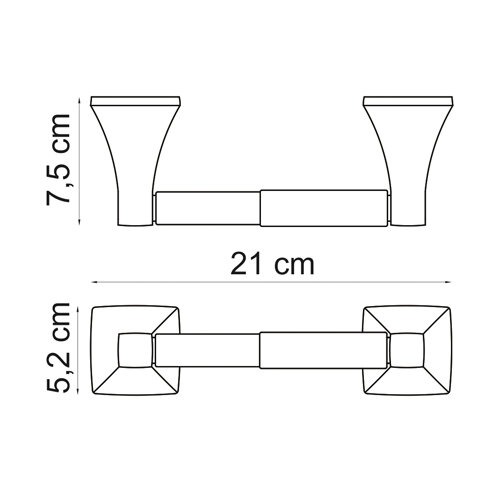 Держатель для туалетной бумаги Wasserkraft Wern, K-2522