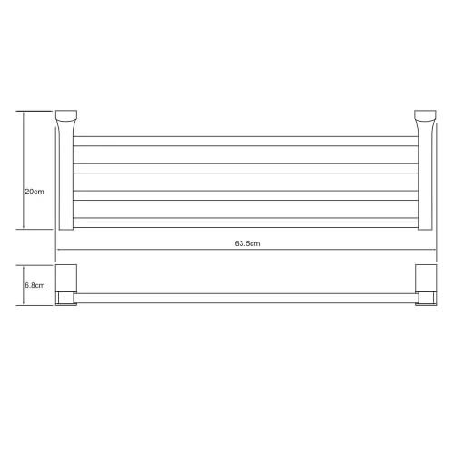 Полка для полотенец Wasserkraft Leine, K-5011W